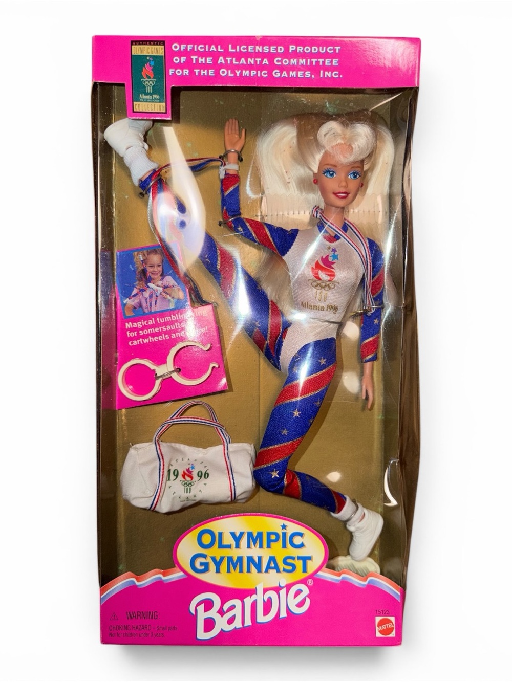 Vintage 1996 Atlanta Olympian Gymnastics Mattel Barbie.